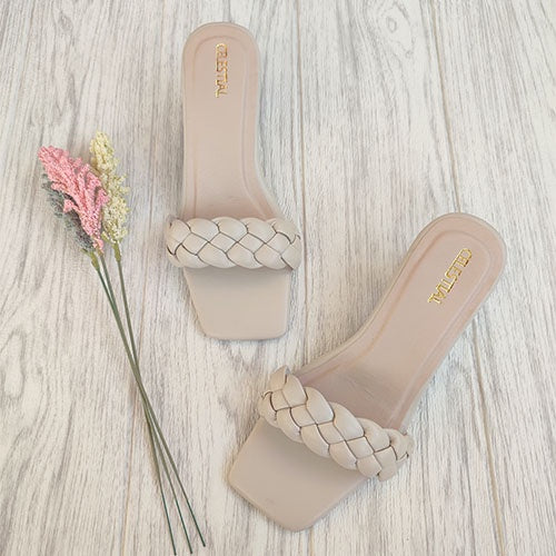⭐Celestialshoe.ph Louise 2.5inches Braided Block Heels Sandals