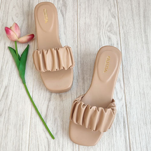 ⭐Celestialshoe.ph Gabby Scrunchie Platform Wedge Sandals 2.5inches