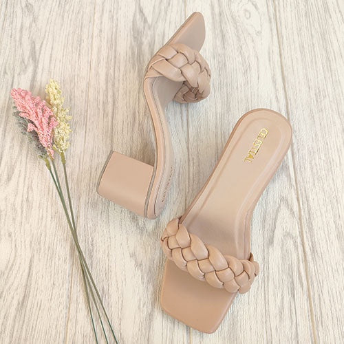 ⭐Celestialshoe.ph Louise 2.5inches Braided Block Heels Sandals