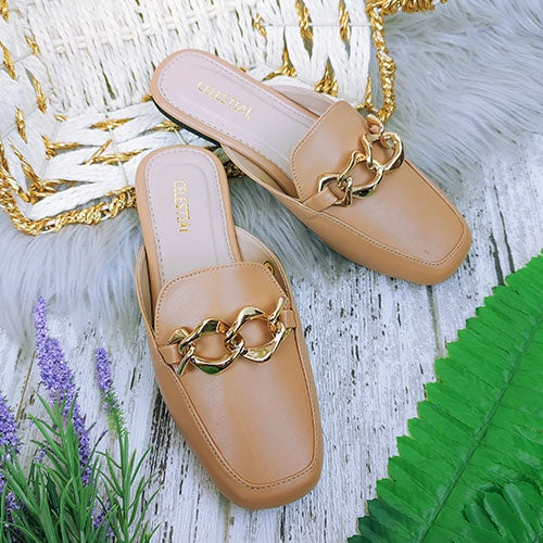 ⭐Celestialshoe.ph Ada Gold Buckled Mules (Add 1 size)