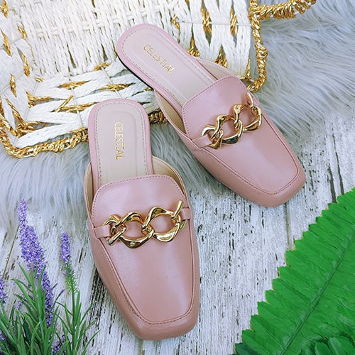 ⭐Celestialshoe.ph Ada Gold Buckled Mules (Add 1 size)