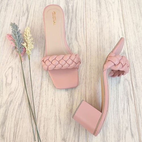 ⭐Celestialshoe.ph Louise 2.5inches Braided Block Heels Sandals