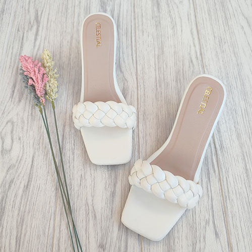 ⭐Celestialshoe.ph Louise 2.5inches Braided Block Heels Sandals