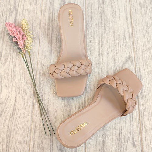 ⭐Celestialshoe.ph Louise 2.5inches Braided Block Heels Sandals