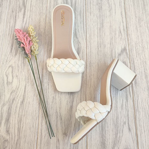 ⭐Celestialshoe.ph Louise 2.5inches Braided Block Heels Sandals