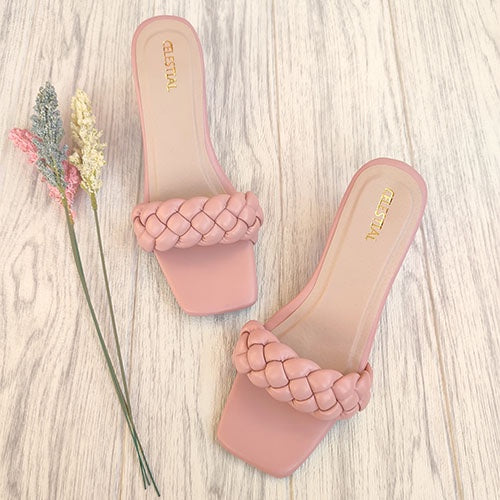 ⭐Celestialshoe.ph Louise 2.5inches Braided Block Heels Sandals