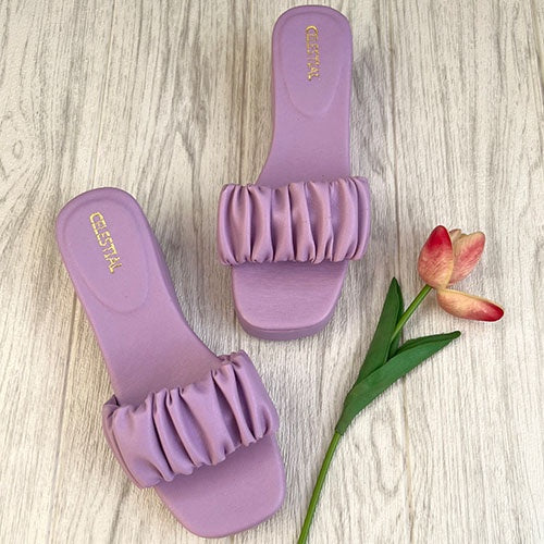 ⭐Celestialshoe.ph Gabby Scrunchie Platform Wedge Sandals 2.5inches