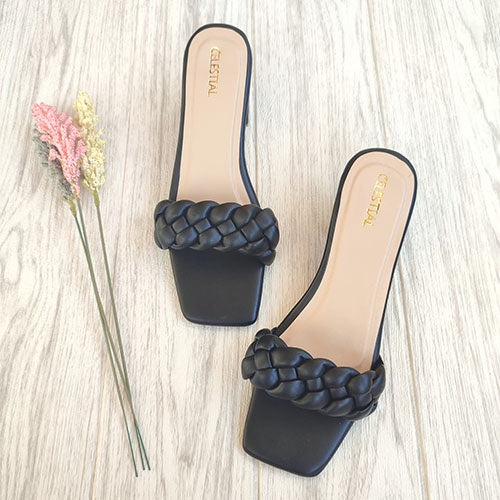 ⭐Celestialshoe.ph Louise 2.5inches Braided Block Heels Sandals