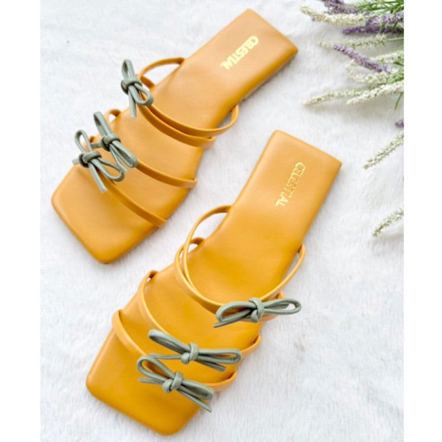 ⭐️Celestialshoe.ph Elisse Coquette Flat Soft Padded Sandals