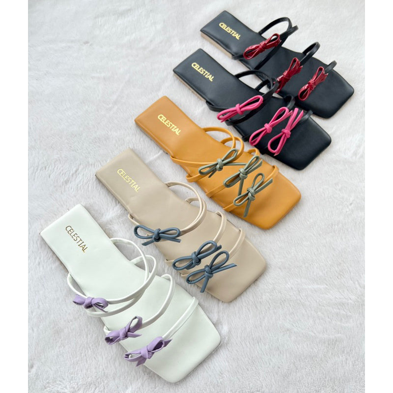 ⭐️Celestialshoe.ph Elisse Coquette Flat Soft Padded Sandals