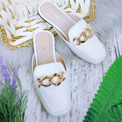 ⭐Celestialshoe.ph Ada Gold Buckled Mules (Add 1 size)
