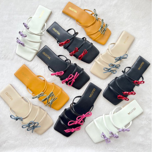 ⭐️Celestialshoe.ph Elisse Coquette Flat Soft Padded Sandals